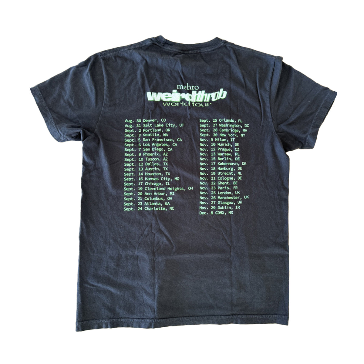 Mehro Black Album Tour Tee